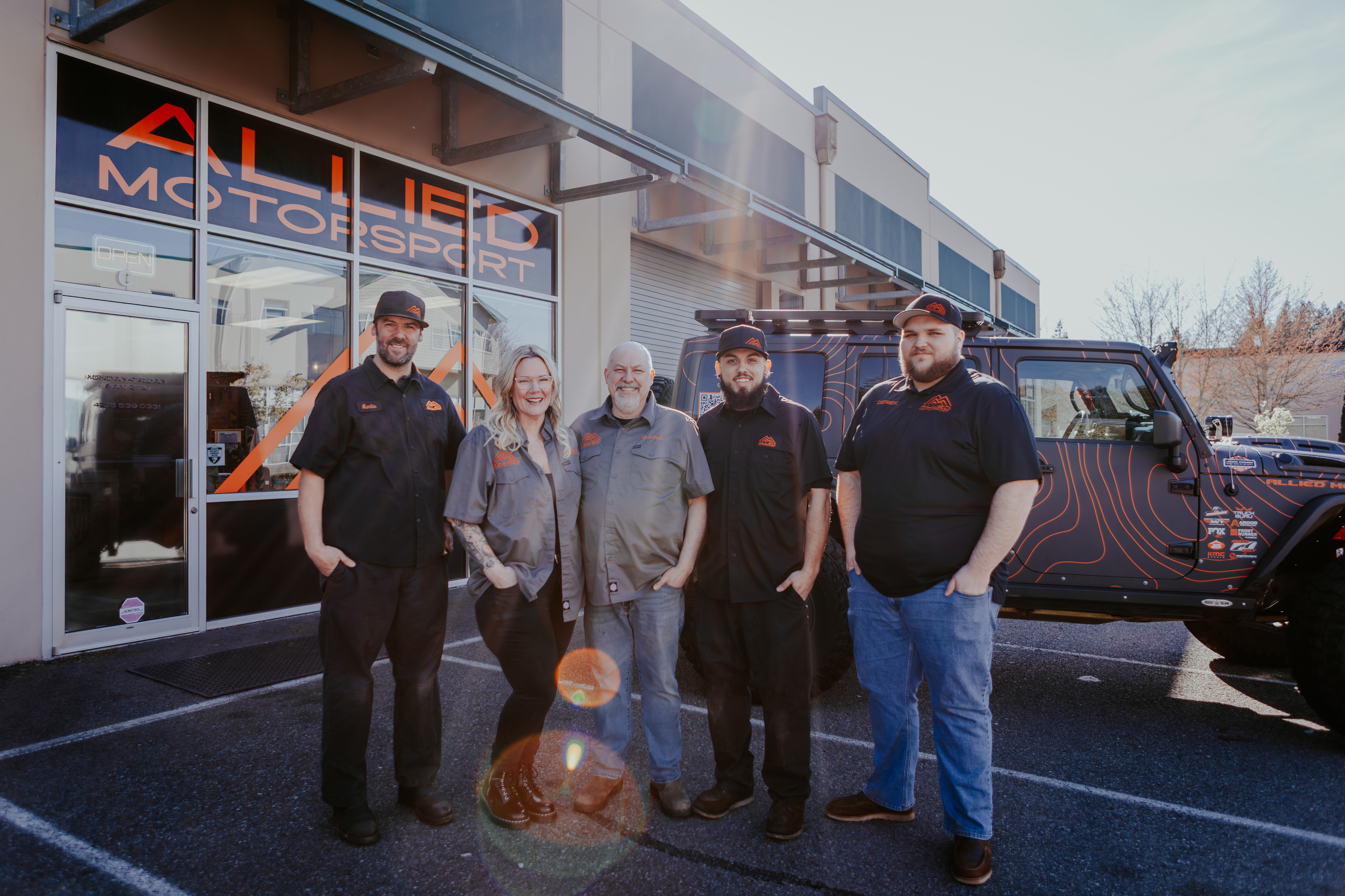 The Allied Motorsport team in Snohomish, WA